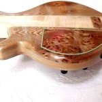 Basse électrique en Orme « STEPINHUT » Nico Dayet Luthier